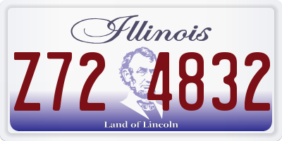 IL license plate Z724832