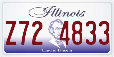 IL license plate Z724833
