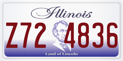IL license plate Z724836