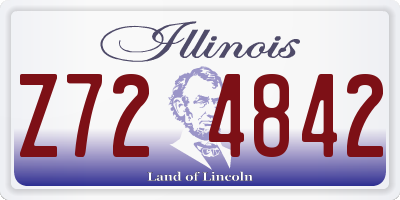 IL license plate Z724842