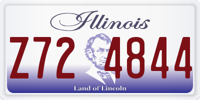 IL license plate Z724844