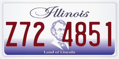 IL license plate Z724851