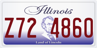 IL license plate Z724860