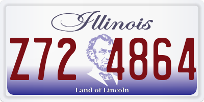 IL license plate Z724864