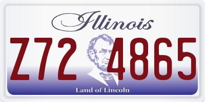 IL license plate Z724865