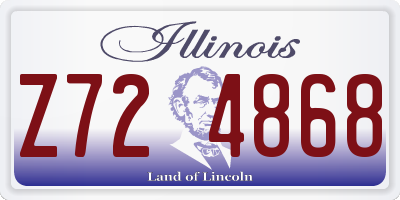 IL license plate Z724868