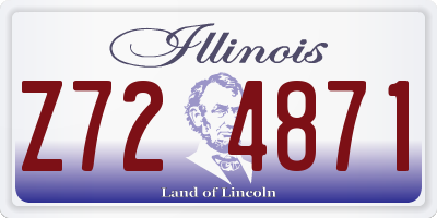IL license plate Z724871