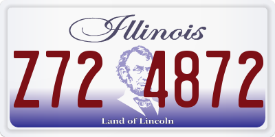 IL license plate Z724872