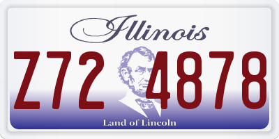 IL license plate Z724878