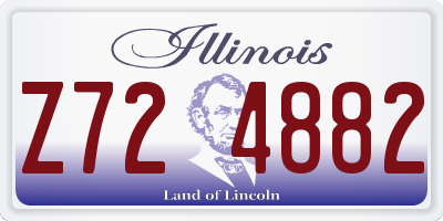 IL license plate Z724882