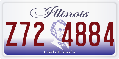 IL license plate Z724884