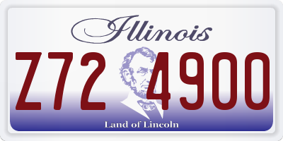IL license plate Z724900
