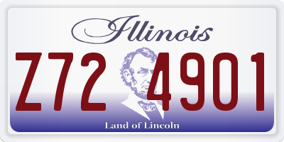 IL license plate Z724901