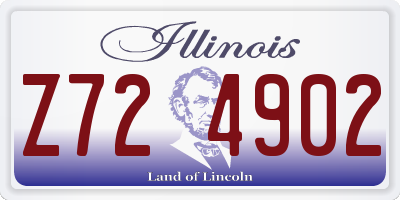 IL license plate Z724902
