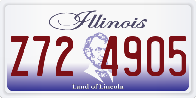 IL license plate Z724905