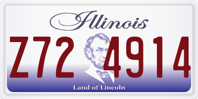IL license plate Z724914