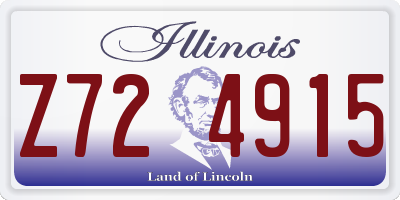 IL license plate Z724915