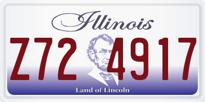 IL license plate Z724917