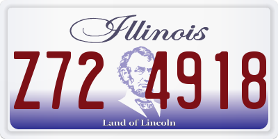IL license plate Z724918