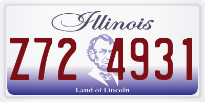 IL license plate Z724931
