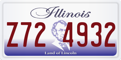 IL license plate Z724932