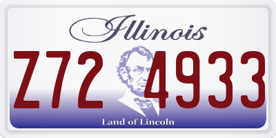 IL license plate Z724933