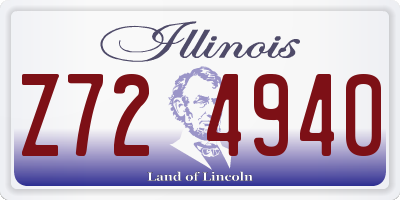 IL license plate Z724940