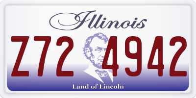 IL license plate Z724942