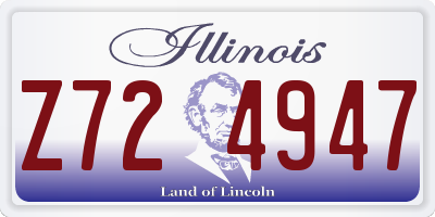 IL license plate Z724947