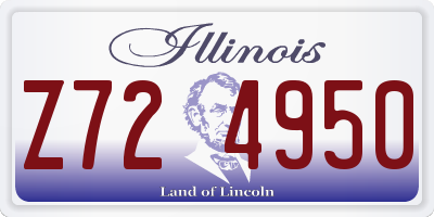 IL license plate Z724950