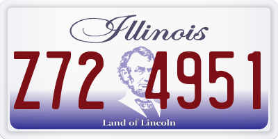 IL license plate Z724951