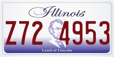 IL license plate Z724953