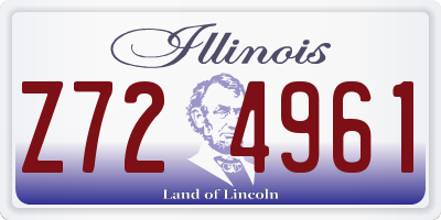 IL license plate Z724961