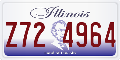 IL license plate Z724964
