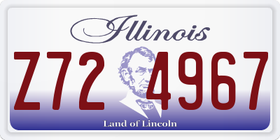 IL license plate Z724967