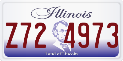 IL license plate Z724973