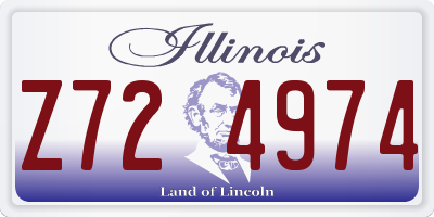 IL license plate Z724974