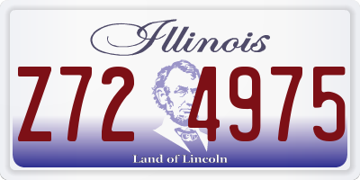 IL license plate Z724975
