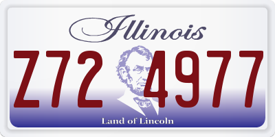 IL license plate Z724977