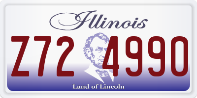 IL license plate Z724990