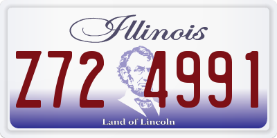 IL license plate Z724991
