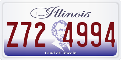 IL license plate Z724994