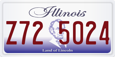 IL license plate Z725024
