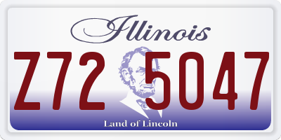 IL license plate Z725047