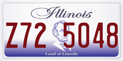 IL license plate Z725048