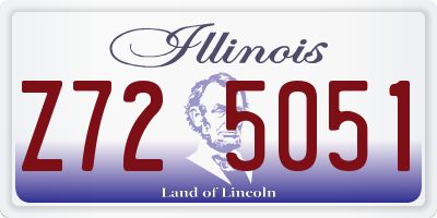IL license plate Z725051