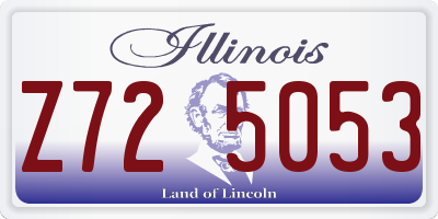 IL license plate Z725053