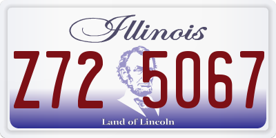 IL license plate Z725067