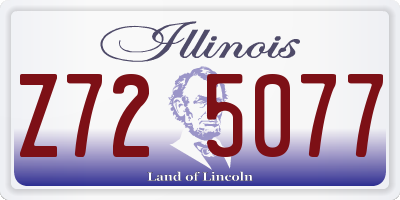IL license plate Z725077