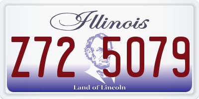 IL license plate Z725079